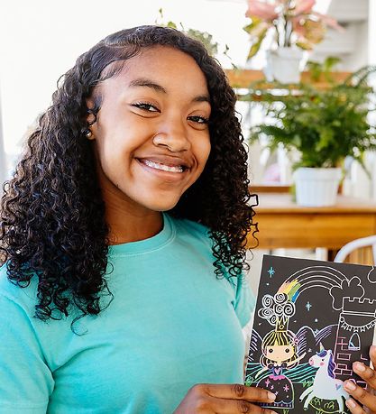 Ooly Scratch and Scribble Sæt - Princess Garden