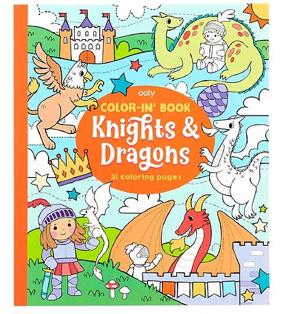 Ooly Kleurboek - 31 pagina's - Ridders Eend Dragons