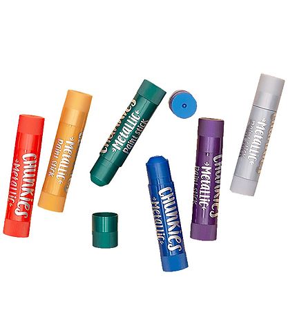 Ooly Jumbo Tuscher - Chunkies Paint Sticks - 6 stk - Metallic Ooly Jumbo Tuscher - Chunkies Paint Sticks - 6 stk - Metallic