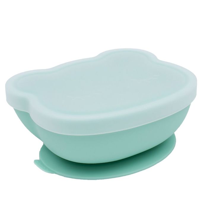 We Might Be Tiny Skål m. Sugekop - Silikone - Mint