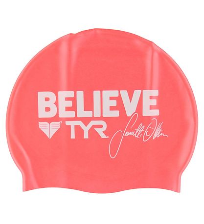 TYR Badehætte - Voksen - Believe m. Jeanette Ottesen - Koral TYR Badehætte - Voksen - Believe m. Jeanette Ottesen - Koral