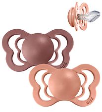BIBS Couture Sutter - Str. 2 - 2-pak - Anatomisk - Peach/Woodchu BIBS Couture Sutter - Str. 2 - 2-pak - Anatomisk - Peach/Woodchu