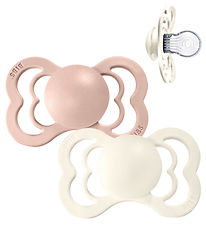 BIBS Supreme Sutter - Str. 1 - 2-pak - Symmetrisk - Blush/Ivory BIBS Supreme Sutter - Str. 1 - 2-pak - Symmetrisk - Blush/Ivory