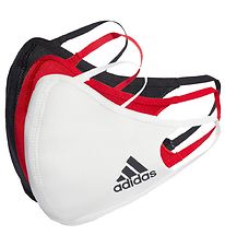 adidas Performance Mundbind - 3-pak - Sort/Hvid/Rød adidas Performance Mundbind - 3-pak - Sort/Hvid/Rød