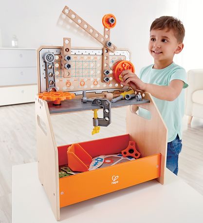 Hape Arbejdsbænk - 58 Dele - Junior Inventor