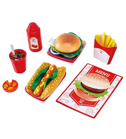 Hape Legemad - 27 Dele - Fast Food Hape Legemad - 27 Dele - Fast Food