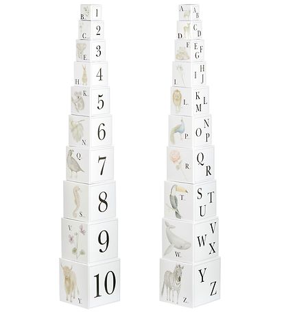 Blocs Empilables Cam Cam - 10 pces - Alphabet Animals Blocs Empilables Cam Cam - 10 pces - Alphabet Animals