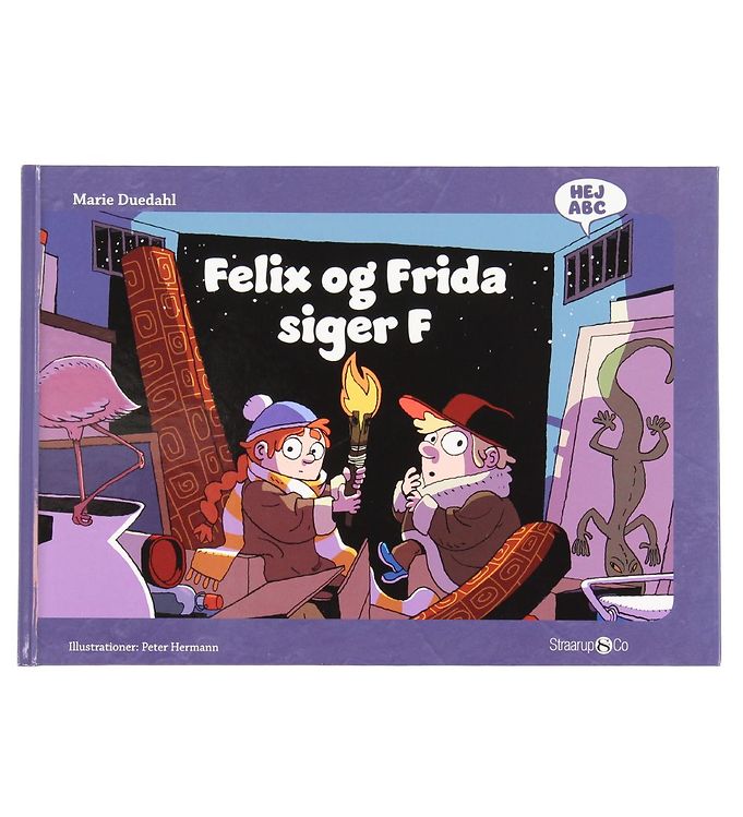 Straarup & Co Bog - Hej ABC - Felix og Frida Siger F - Dansk