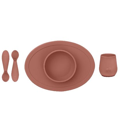 EzPz Geschirr-Set - Silikon - 4 Teile - Sienna EzPz Geschirr-Set - Silikon - 4 Teile - Sienna