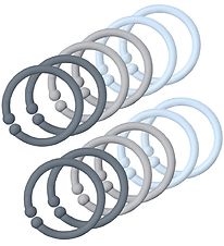 BIBS Loops - 12 stk - Blue/Cloud/Petrol BIBS Loops - 12 stk - Blue/Cloud/Petrol