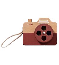 Petit Monkey Camera - Wood - Brown Petit Monkey Camera - Wood - Brown