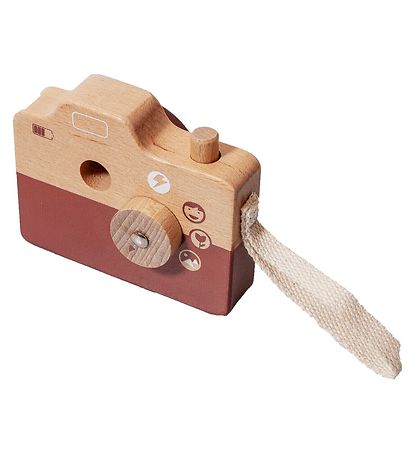 Petit Monkey Camera - Wood - Brown