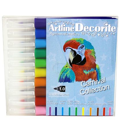 Artline Tusjer - Decoritt - 10 stk. - Karneval Artline Tusjer - Decoritt - 10 stk. - Karneval