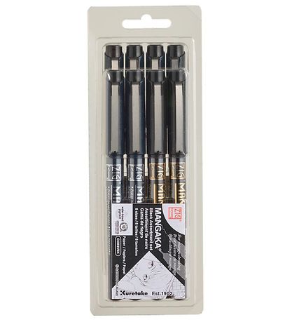 Zig Tuscher - Cartoonist Mangaka - 8 størrelser - Sort Zig Tuscher - Cartoonist Mangaka - 8 størrelser - Sort