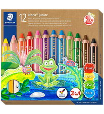 Staedtler Farveblyanter - Noris Junior - 3-i-1 - 12 stk m. Blyan Staedtler Farveblyanter - Noris Junior - 3-i-1 - 12 stk m. Blyan