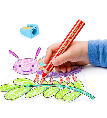 Staedtler Farveblyanter - Noris Junior - 3-i-1 - 12 stk m. Blyan Staedtler Farveblyanter - Noris Junior - 3-i-1 - 12 stk m. Blyan