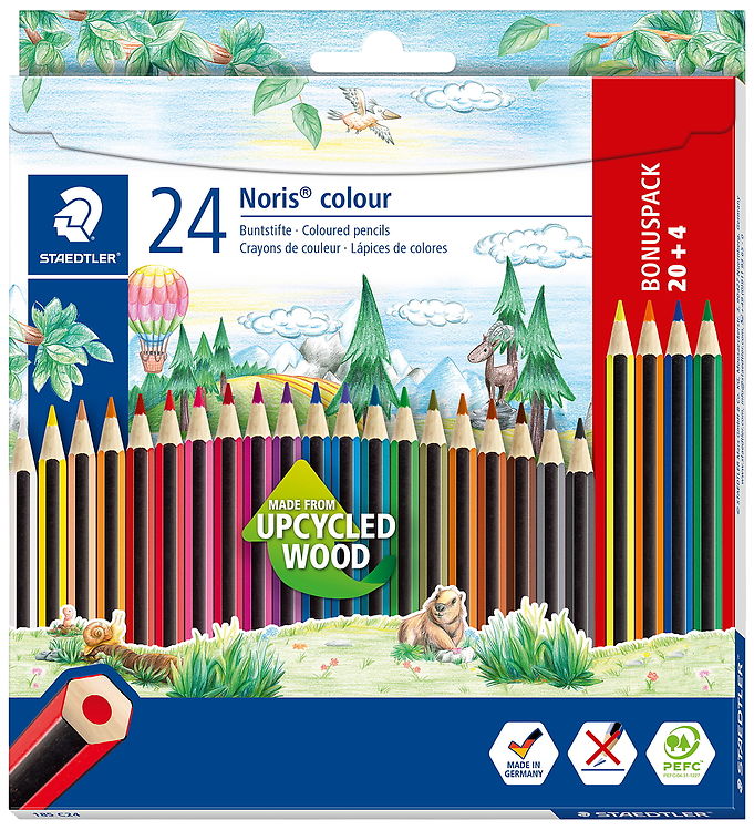 Staedtler Farveblyanter - Noris Colour Bonus Pack - 20+4 stk billede