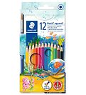 Staedtler Farveblyanter - Noris Aquarell - 12 stk m. Pensel