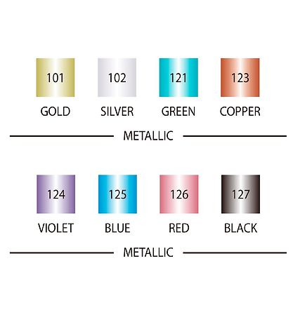 Zig Tuscher - 8 stk - Metallic Zig Tuscher - 8 stk - Metallic