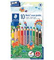 Staedtler Farveblyanter - Noris Super Jumbo - 10 stk m. Blyantsp Staedtler Farveblyanter - Noris Super Jumbo - 10 stk m. Blyantsp