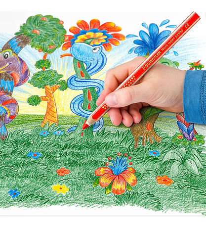 Staedtler Farveblyanter - Noris Super Jumbo - 10 stk m. Blyantsp