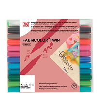 Zig Tuscher - Tekstilpenne - Twin - 24 stk Zig Tuscher - Tekstilpenne - Twin - 24 stk