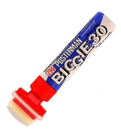 Marqueur Zig - Biggie - 30 mm - Rouge Marqueur Zig - Biggie - 30 mm - Rouge