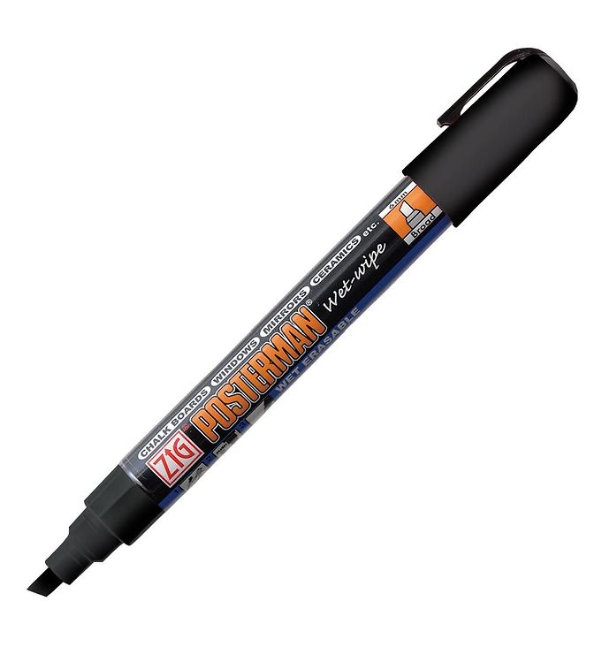 Zigkuretake Zig Kuretake Zig Posterman Pma-550 Wet-wipe Black - Skriveredskaber