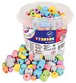 Playbox Træperler - 250 g - Multifarvet Playbox Træperler - 250 g - Multifarvet