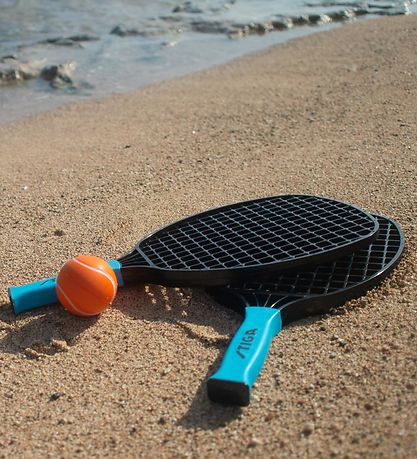 Stiga Strandtennissæt - Sort/Lyseblå