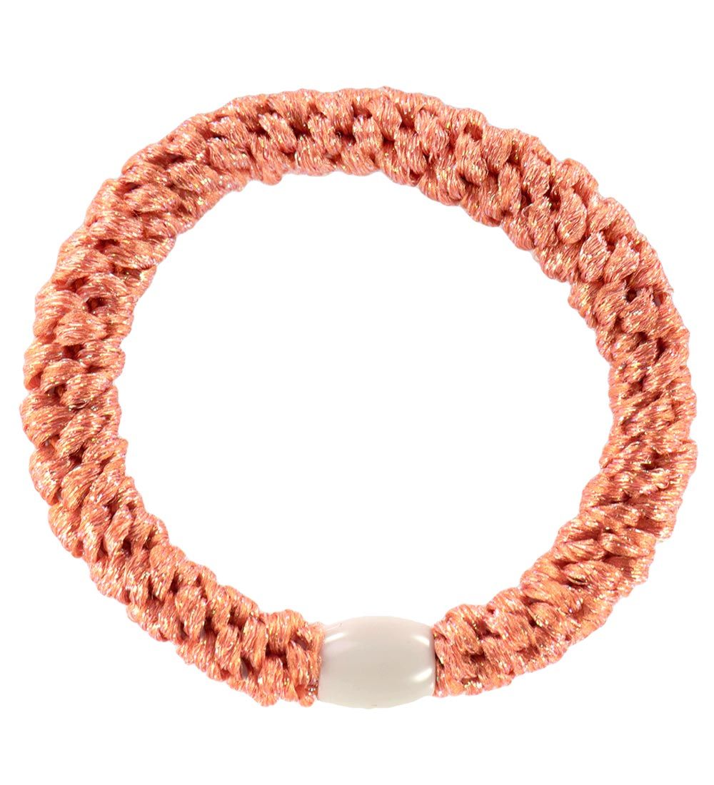 Kknekki Haargummi - Pfirsich m. Glitzer - Kknekki - One Size - Haarschmuck