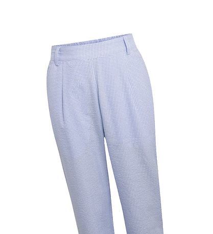 Grunt Bukser - Liv Check Pant - Light Blue Grunt Bukser - Liv Check Pant - Light Blue