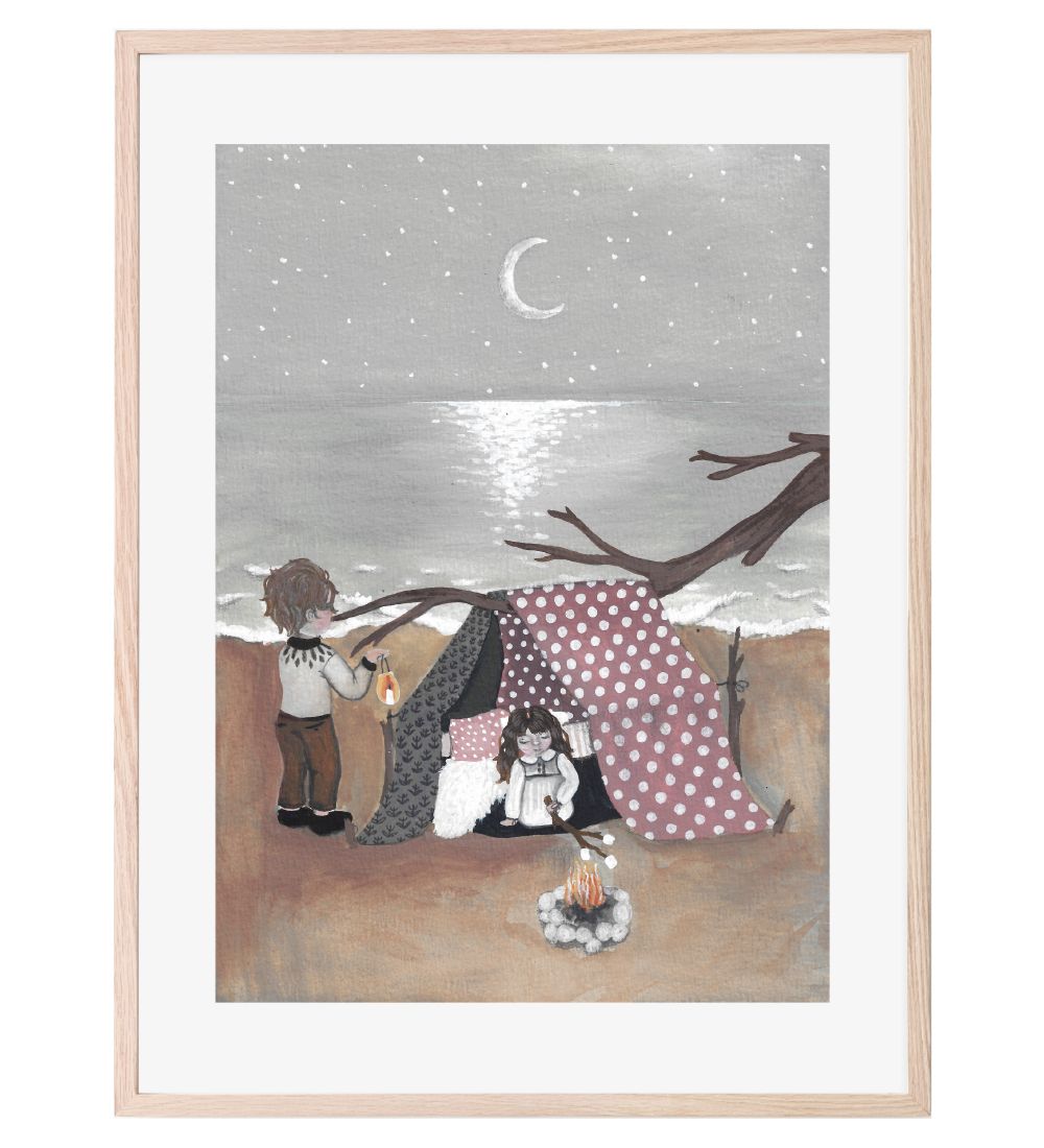That's Mine Poster - 30x40 cm - Bonfire In Moonlight - Thats Mine - One Size - Poster