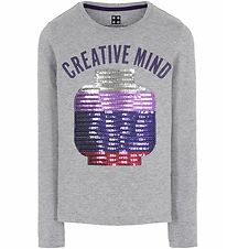 LEGO® Wear Bluse - Gråmeleret m. Pailletter LEGO® Wear Bluse - Gråmeleret m. Pailletter