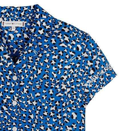 Tommy Hilfiger Skjorte - Blå Leopard