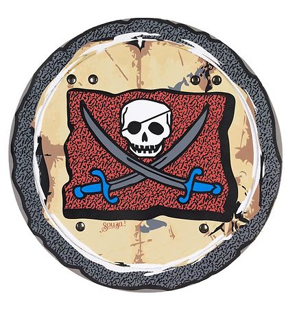 Souza Kostüm - Piratenschild - O'Mally - Rot