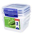Sistema Madkasse - Square Klip it Plus - 3-pak - 1,15L - Blå Sistema Madkasse - Square Klip it Plus - 3-pak - 1,15L - Blå