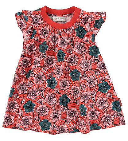Moncler Dress - Red w. Flowers