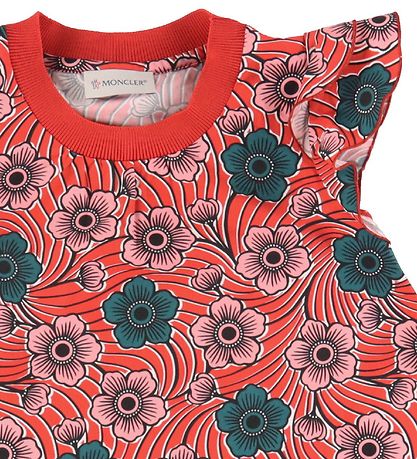 Moncler Dress - Red w. Flowers