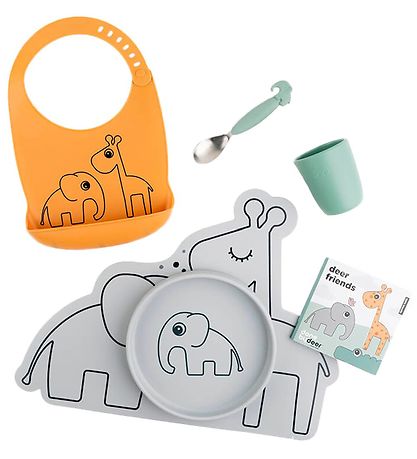 Done By Deer Første Måltidssæt - Silikone - 5 Dele - Color Mix Done By Deer Første Måltidssæt - Silikone - 5 Dele - Color Mix