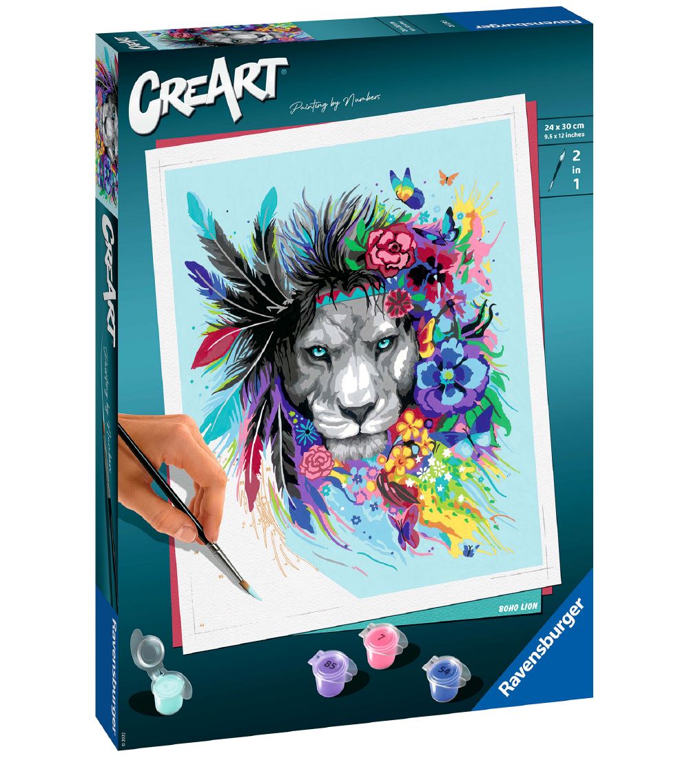 Ravensburger CreArt Malset - Boho Lion - Ravensburger - One Size - Kreatives Spielset