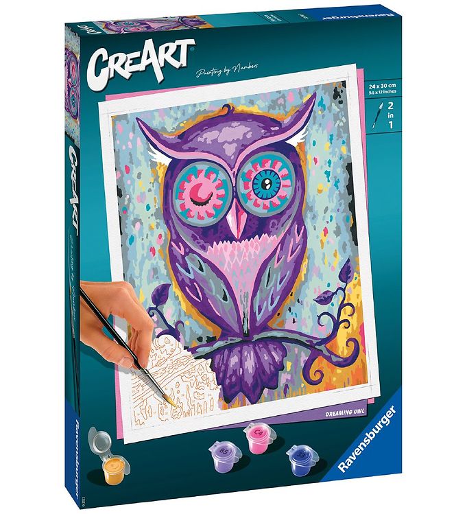 Ravensburger CreArt Malesæt - Dreaming Owl
