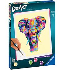 Ravensburger CreArt Malesæt - Funky Elephant Ravensburger CreArt Malesæt - Funky Elephant