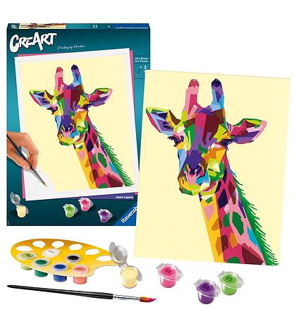 Ravensburger CreArt Malesæt - Funky Giraffe Ravensburger CreArt Malesæt - Funky Giraffe