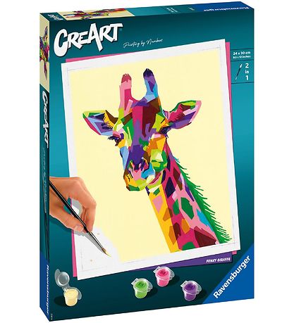 Ravensburger CreArt Malesæt - Funky Giraffe Ravensburger CreArt Malesæt - Funky Giraffe