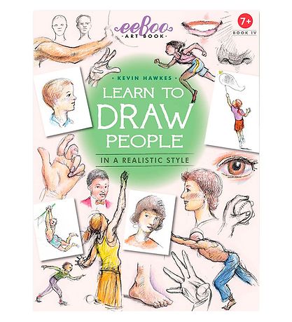 Eeboo Bog - Lær At Tegne Relistiske Mennesker - Engelsk Eeboo Bog - Lær At Tegne Relistiske Mennesker - Engelsk