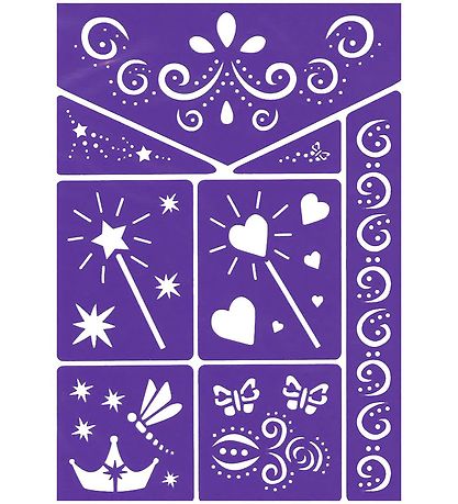Grim Tout Stencil Til Ansigtsmaling - Eventyr Grim Tout Stencil Til Ansigtsmaling - Eventyr