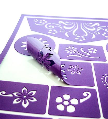 Grim Tout Stencil For Face Paint - Flowers