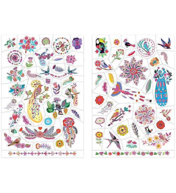 Djeco Tatoveringer - 50+ - Bright Birds
