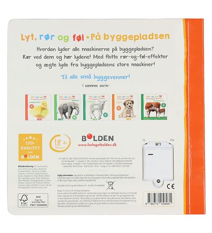 Forlaget Bolden Bog - Lyt, Rør og Føl: På Byggepladsen - Dansk Forlaget Bolden Bog - Lyt, Rør og Føl: På Byggepladsen - Dansk